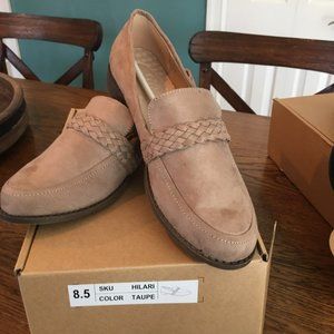 Taupe Loafers